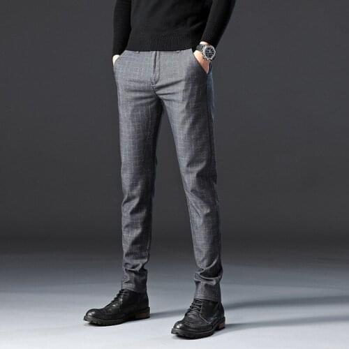 Mens Pants High Quality Suit Pants Men Dress Pants Men Business Trousers Office Casual Social Pants Mens Classic Pants 38