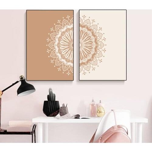 Nordic Minimalist Canvas Painting Flower Pattern Posters and Prints Wall Pictures Modern Living Room Home Decoration Painting