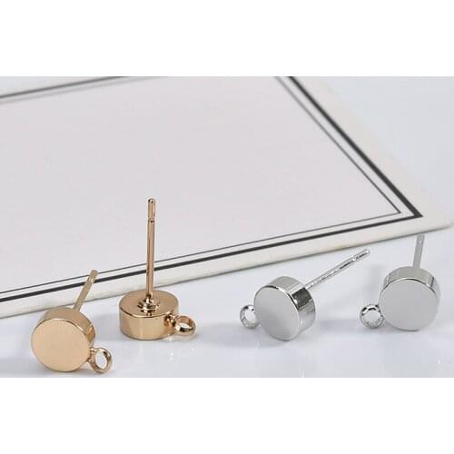 New 36pcs/lot alloy decoration round shape women stud earrings charms diy jewelry earring pendants accessory