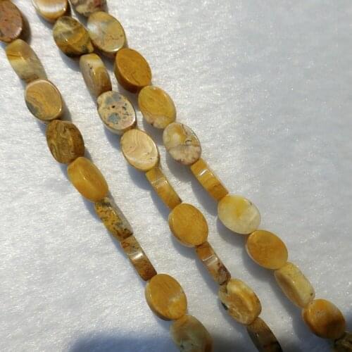 Wholesale 168pcs Oval Shape Cray Agates Onyx Natural Stone Loose Beads Accessories Jewelry Making Earring Bracelet Necklace Free