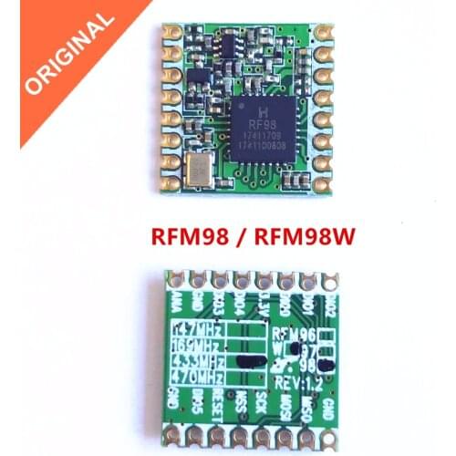 ORIGINAL RFM98 RFM98W 433Mhz LORA SX1278 wireless transceiver module HopeRF FCC CE ETSI ROHS Certificated