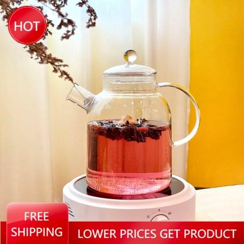 Health Glass Kettle Tea Pot Household Electric Water Kettle With Whistle Camping Glass Hervidor Agua Electrico Teapot Samovar