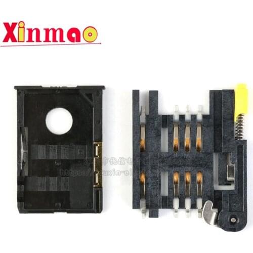 High temperature resistant self elastic SIM card holder, SIM card slot, SIM card holder, drawer type self elastic card holder