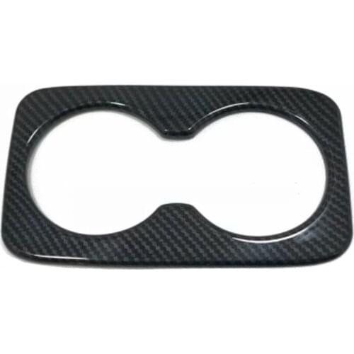 For Jeep Grand Cherokee 2011 to 2013 2014 2015 2016 2017 2018 ABS Carbon Fiber Rear Water Cup Holder Cover Trim Car Accessories