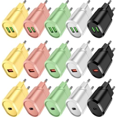18W PD Charger Type C QC3.0 USB C Quick Charger Power Adapters Converters Accessories For Mobile Phone For Xiaomi Huawei