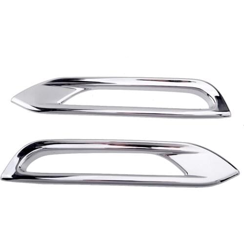 2pcs Chrome Fog Light Lamp Cover Trim Frame Moulding Styling ABS Fit for Nissan Qashqai J11 2018