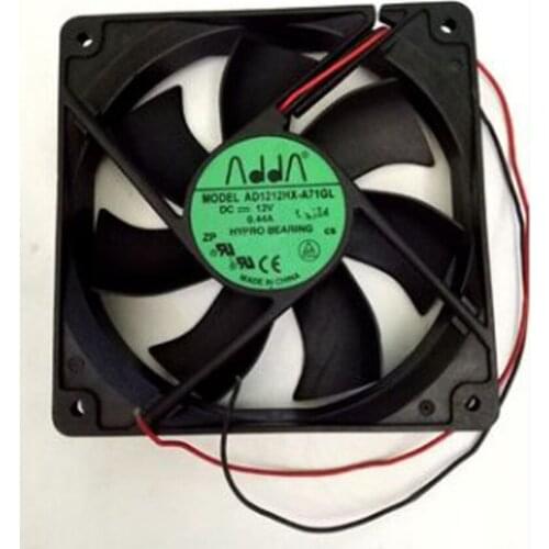 12025 AD1212HX-A71GL 12V 0.44A 12CM 2wire fan