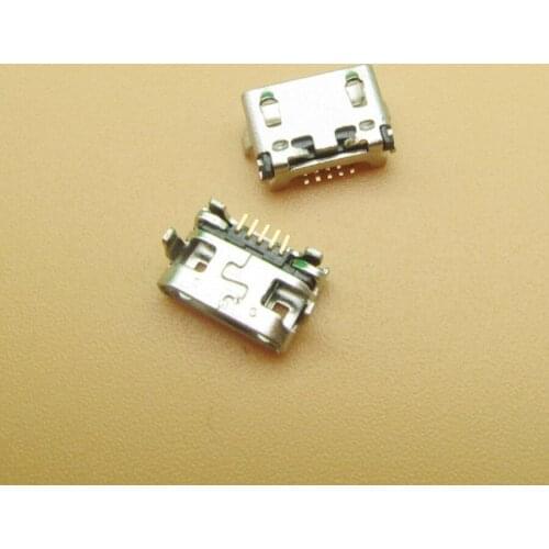 50pcs/lot Micro USB Charging connector for Lenovo A7600 A7600H A788T S930 A656 A370 S390 A388T A3000-H