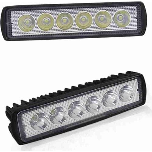 6LED 18W Work Light Bar DRL Driving Fog Spot Lamp For Offroad Car Truck LED Headlights LED Work Light Spotlight