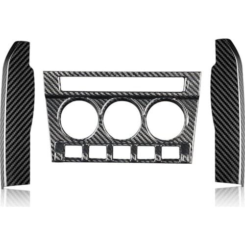 Carbon Fiber Car AC CD Control Switch Panel Console Frame Control Console Trim for Subaru BRZ Toyota 86