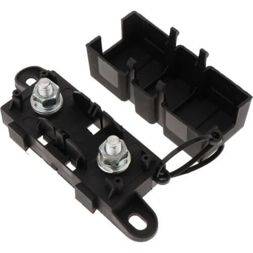 Down Auto Fuse Holder + MEGA Fuse 300A Set For Boat/Camper/Van/Truck