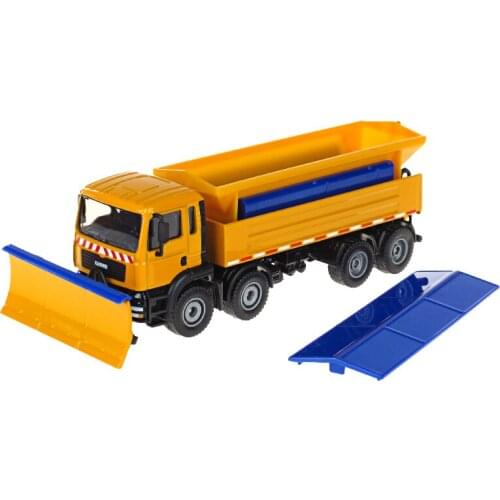 KAIDIWEI Children Alloy Model Vehicle Toy 1:50 Snowplow Truck Car Collectible Metal Gift
