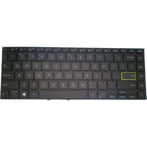 Laptop Keyboard For ASUS D413DA Without Frame Black United States US NO Backlit Film