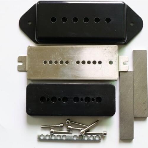 Alnico D90 dog ear guitar pickup kits with nickel baseplate and Alnico 5/2 magent bar for handmade pickups