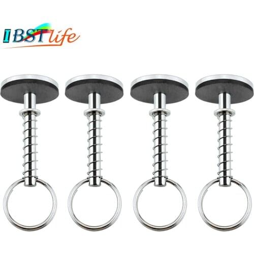 4PCS Stainless Steel 316 Hatch Cover Pull Handle Quick Pin Button Boat Yacht Storage Retainer Farm Trailers Wagons Auto Car
