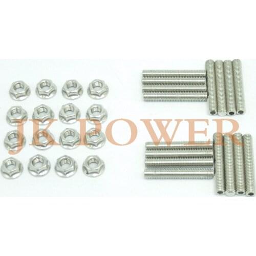M8 4.6 & 5.4 Liter V8 stainless exhaust manifold stud kit for 2 manifolds Like Mustang