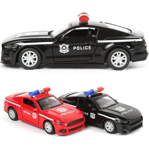 1:32 Alloy Car Ford Shelby Mustang GT350 Policecar Modle Alloy Toy Car Models Diecast Metal Vehicle Model Cars Toys For 2021