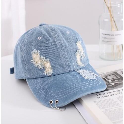 Fashion Summer Denim Baseball Caps Unisex Men Women Sun Hat Adjustable Baseball Cap Hip Hop Hat Couples Snapback Hat sombreros