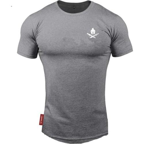2021 New brand Clothing fitness Running t shirt men O-neck t-shirt cotton bodybuilding Sport shirts tops gym men t shirt