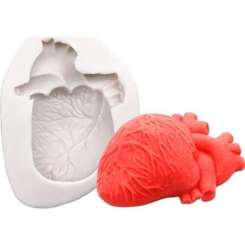 Wholesale 10 pcs/lot Simulate Heart Silicone Sugarcraft Mold Chocolate Cupcake Baking Fondant Cake Decorating Tools