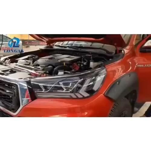 Custom Car Lamp Headlight 2015-2018 REVO/HILUX Headlamp With Moving Light +Turn Signal+DRL For China Manufacturer