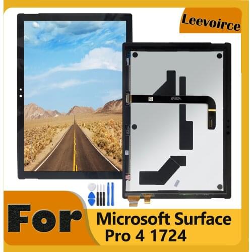 Original LCD Screen LG Version For Microsoft Surface Pro 4 pro4 1724 LCD Display Touch Screen Assembly For Pro 5 +Transfer Cable