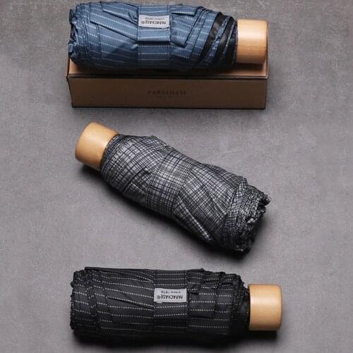 Parachase Mini Umbrella Rain Women Ultra-light Anti-UV Sun Umbrella Girls Travel Portable Pocket Umbrella 8K Windproof Parasol