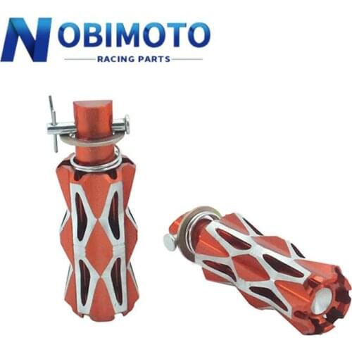 Pit Dirt Bike Aluminum Rear Foot pegs Motorcycle Footrests Motorcycle Rear Footpegs Universal Motorbike Rear Foot Rests 2CNC-197