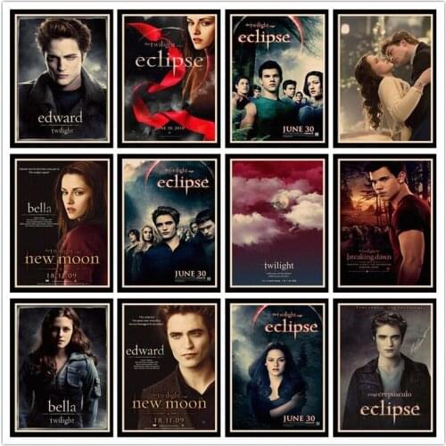 Perfect JL Twilight retro posters kraft wall paper High Quality Painting For Home Decor wall stickers HBB55
