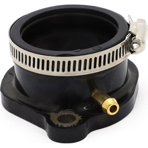Rubber Flange with Clamp Carburetor Intake Manifold 420267270 for Bombardier Can-Am Traxter Max 500 650 2002 2003 2004 2005