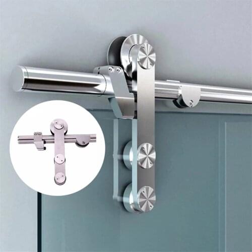 Glass sliding door hanging wheel sliding door hanging roller stainless steel 304 glass door hardware accessories