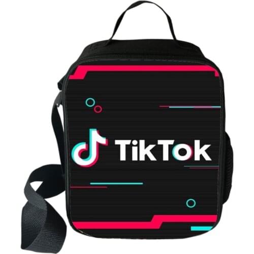 TIK TOK lunch bags handle insulation cooler bag picnic travel portable food storage breakfast student thermal bag
