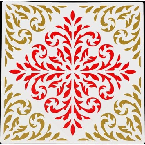 1pc 12*12inch Big Geometry Mandala Round DIY Layering Stencils Painting Scrapbook Coloring Embossing Album Decorative Template