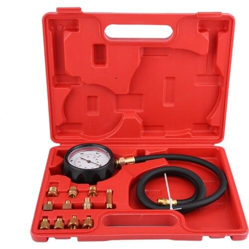 TU-11A Automatic Gearbox Transmission Engine Oil Feul Pressure Tester Gauge Kit 500Psi Automobile Gearbox Pressure Test Table