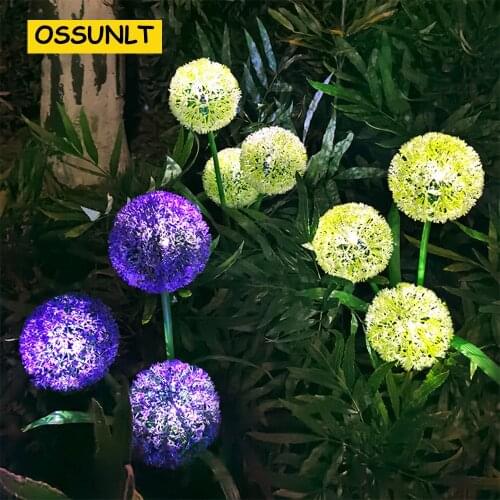 Outdoor Solar Led Light Dandelion Lights Waterproof Lawn Lamp Garden Landscape Decoration Lighting Luces Solares Para Exterior