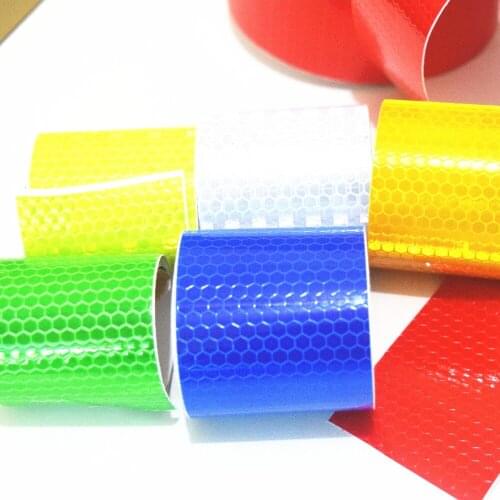 Bicycle Accessories 5cmx3m Reflective Bicycle Stickers Adhesive Tape For Bike Safety White Red Yellow Reflective Bike Stickers