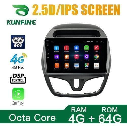 Octa Core Android 10.0 Car DVD GPS Navigation Player Deckless Car Stereo for Chevrolet Spark BEAT DAEWOO Matiz 15-18Radio wifi