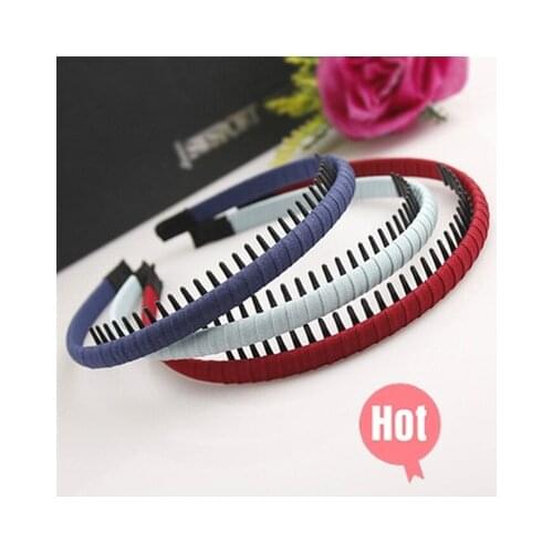 1PC womens fashion winding toothed headband casual hair band football soccer headband Alice hair with headwear accessories