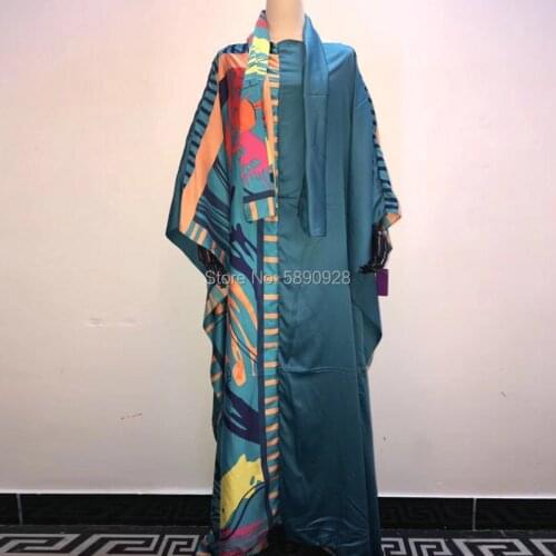 2020 New Fashion dresses Bazin Print Dashiki long dresses for women Long Blouse Yomadou Color Pattern oversize