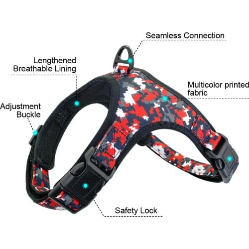 Cat Harness Vest Adjustable Explosion-Proof Harness for Small Medium Kitten French BullCat Chihuahua Bull Terrier Pug Pit