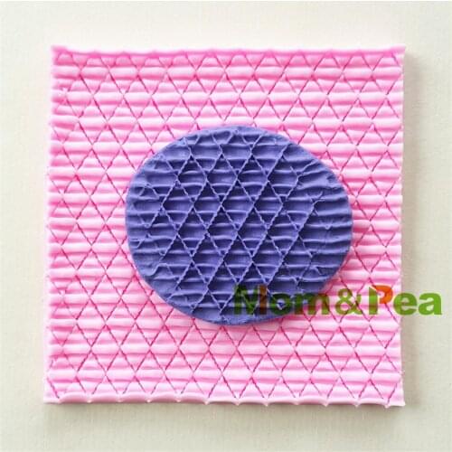 Mom&Pea 0985 Free Shipping Knitted Pattern Shaped Silicone Mold Cake Decoration Fondant Cake 3D Mold Food Grade