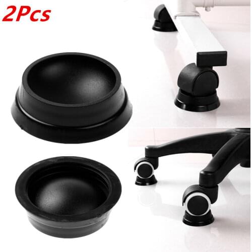 2 Table Chair Casters Cups Non Slip Baby Carriage Wheel Stoppers Anti Vibration Furniture Rubber Feet Pads Floor Protector Tools