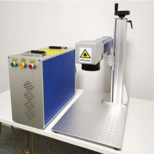 30W Raycus Split type fiber laser marking machine with rotary have good price and high quality