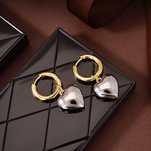 2021Hot Top Quality Full Crystal Fashion Jewelry For Women Earrings Luxcy Party Love Heart Fine Costume Jewelry Hot Earrings