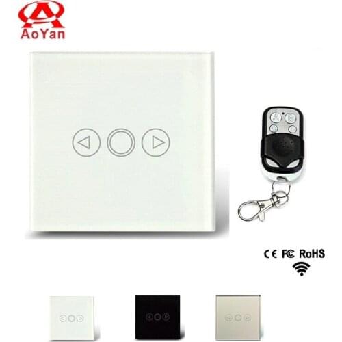 AOYAN EU Standard Touch Switch, Crystal Glass Switch Panel ,LED Dimmer Switch for Dimmable Spot Lights , Smart Light Switch
