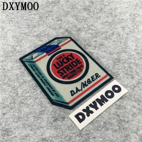 Car Stickers Lucky STRIDE Decals Funny Warning DANGER Cigarette Case Vinyl Stickers Car Styling 3M
