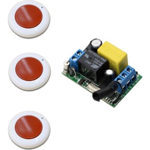 AC 220V Wireless Remote Control Switch Remote ON/OFF Radio Control Switches 1CH 10A Relay Module Receiver Wireless Transmitter