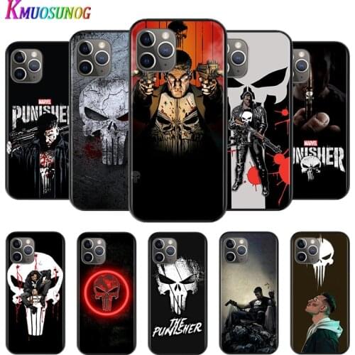 Punisher Frank Castle For Apple iPhone 12 11 XS Pro Max Mini XR X 8 7 6 6S Plus 5 SE 2020 Phone Case