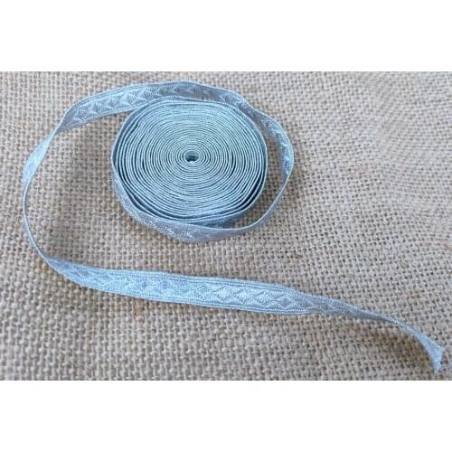 Length is one meter WWII WW2 German Heer / Elite Aluminum Silver NCO Tresse