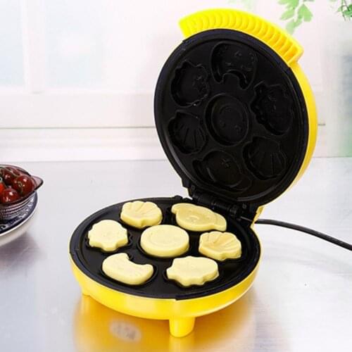 EU Plug Mini Electric Bubble Egg Cake Oven Cartoon Multi-functional Automatic Breakfast Waffle Bread Machine Kitchen Accessories